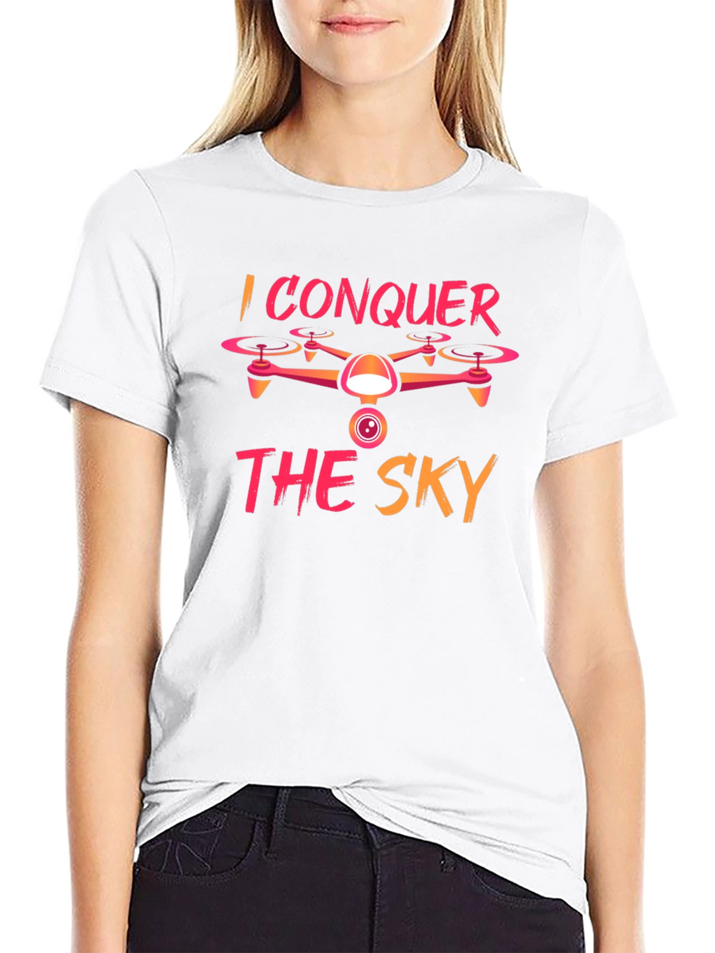 I Conquer The Sky Drone Graphic Tee