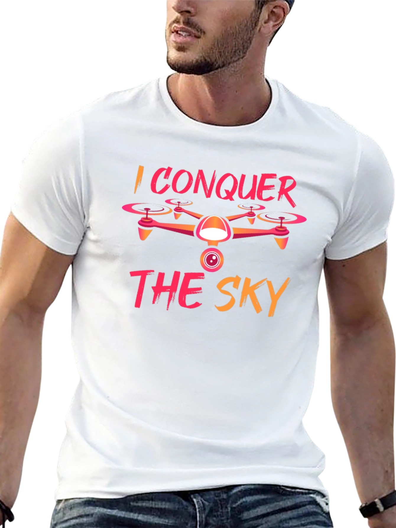 I Conquer The Sky Drone Graphic Tee