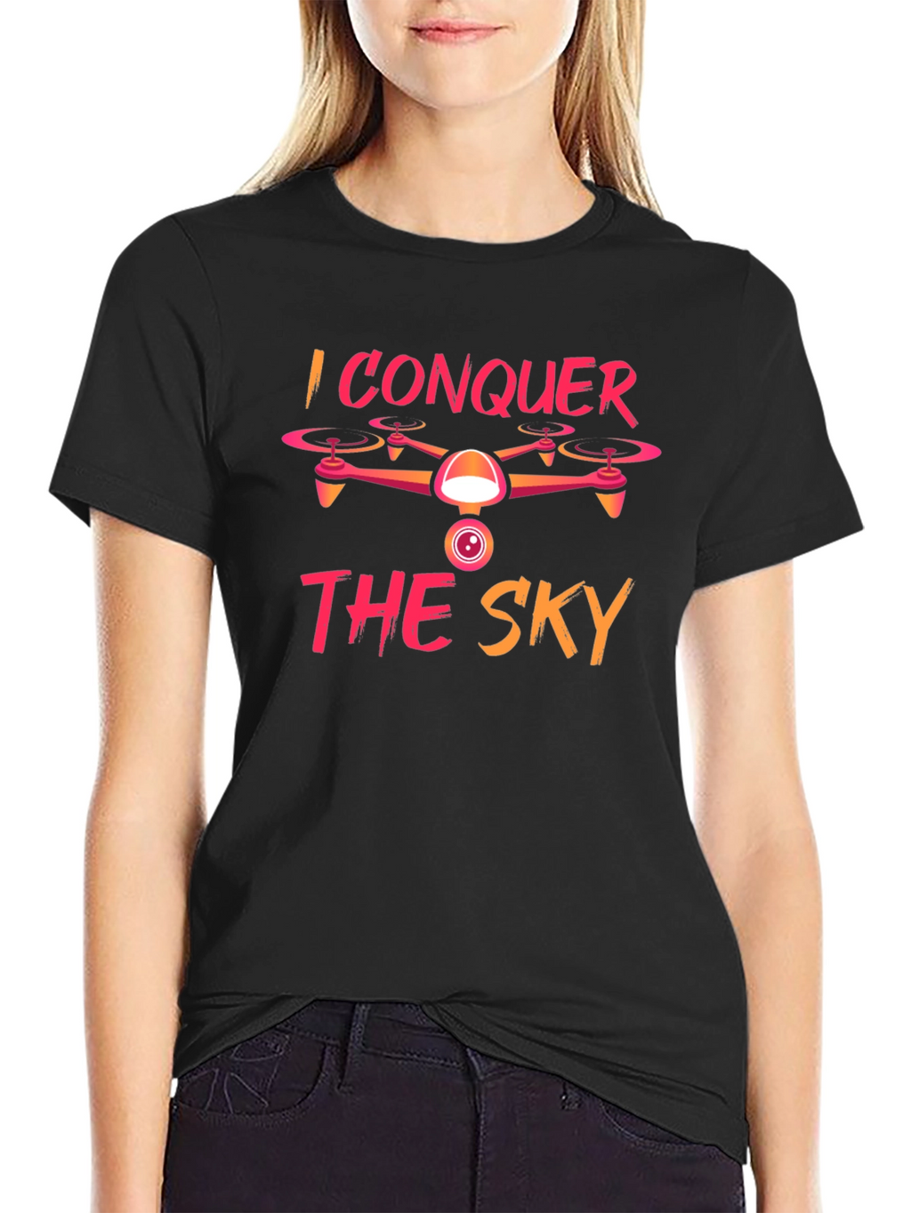 I Conquer The Sky Drone Graphic Tee