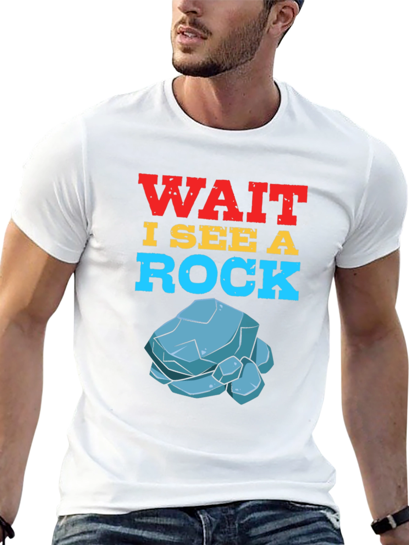Wait I See a Rock T-Shirt Funny Geology Gift