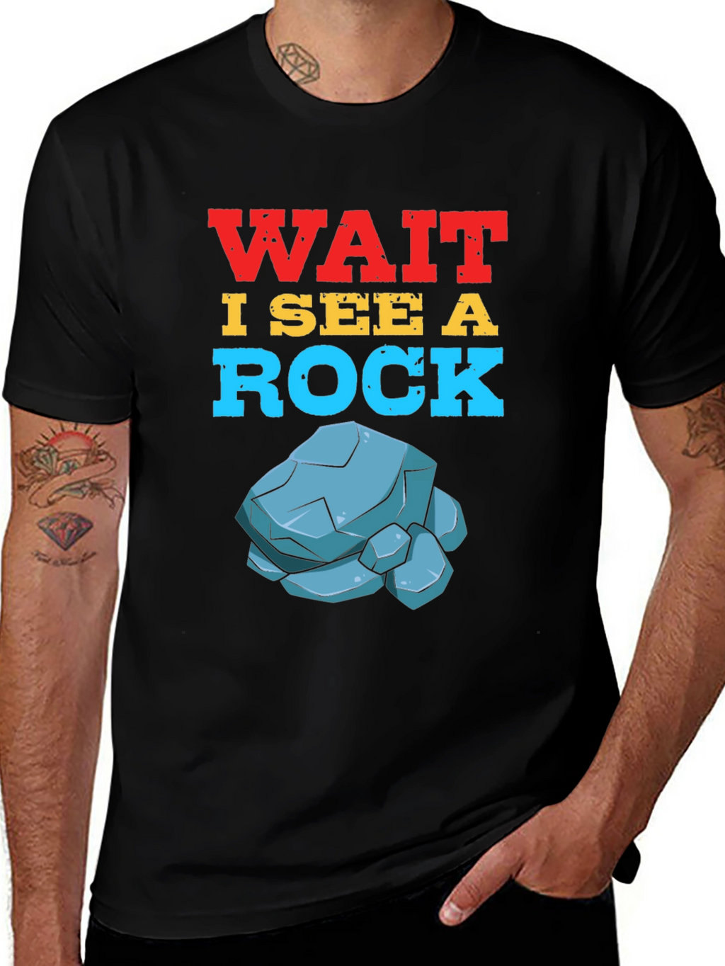 Wait I See a Rock T-Shirt Funny Geology Gift