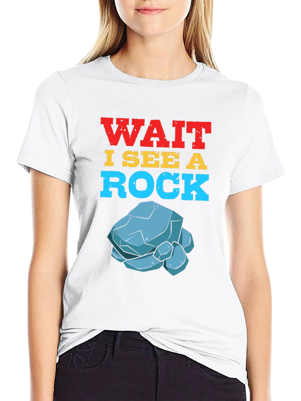 Wait I See a Rock T-Shirt Funny Geology Gift