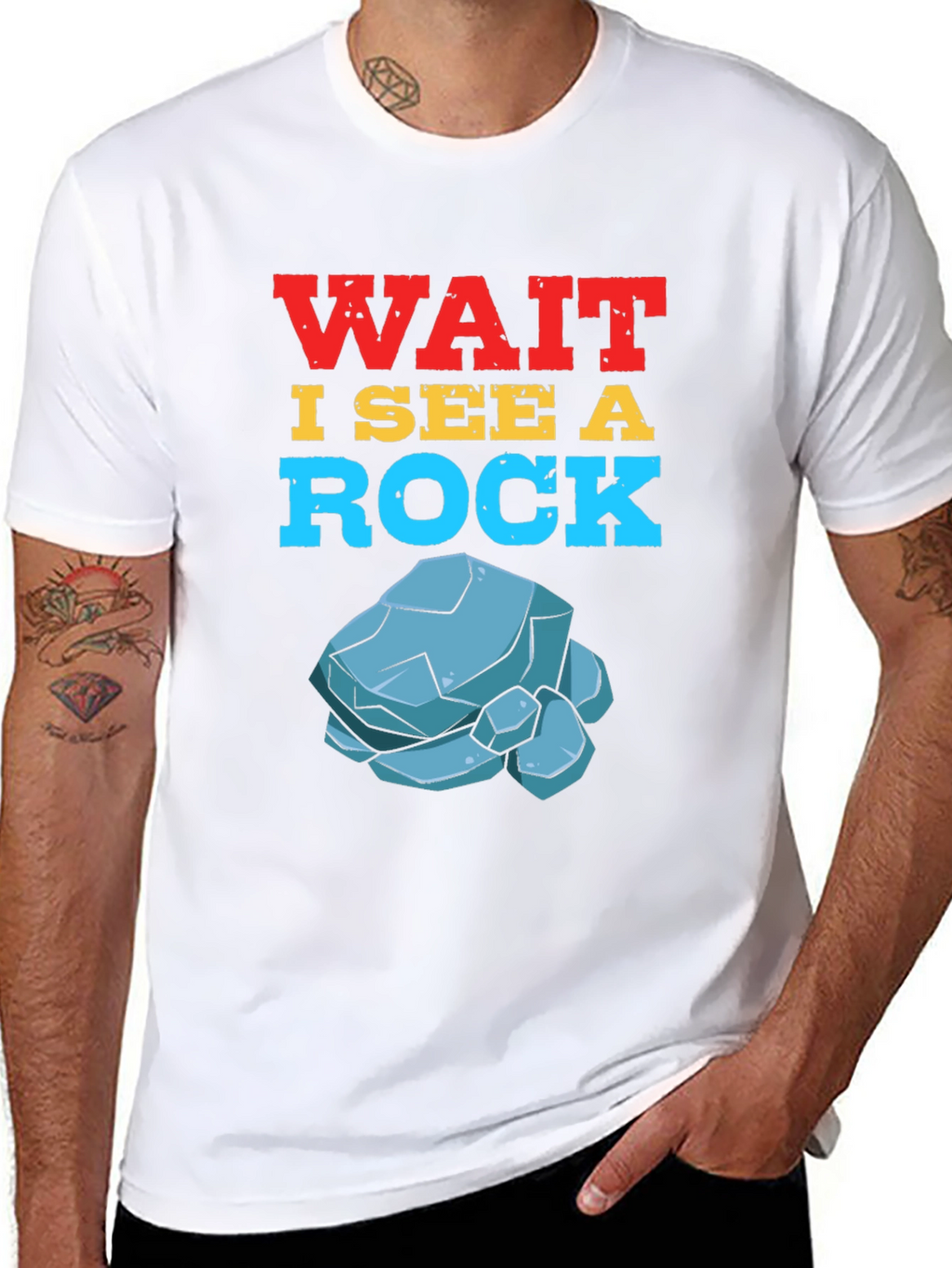 Wait I See a Rock T-Shirt Funny Geology Gift