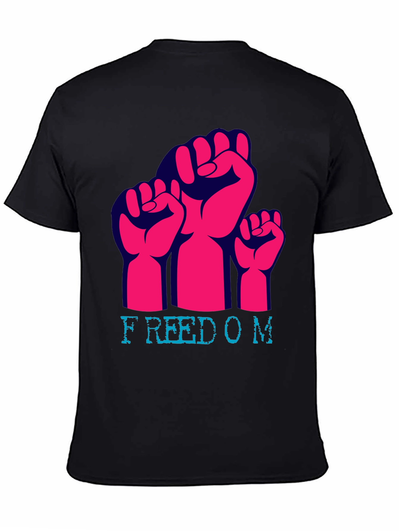 Freedom Fist Graphic Tee - Black