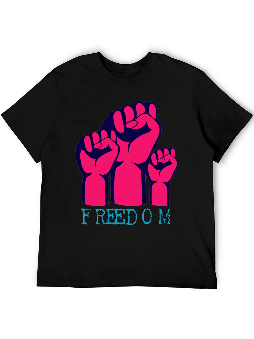 Freedom Fist Graphic Tee - Black