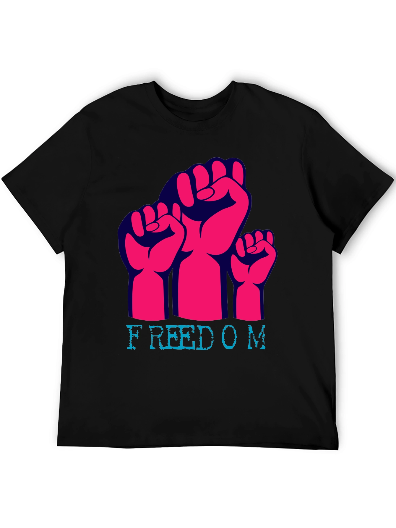 Freedom Fist Graphic Tee - Black