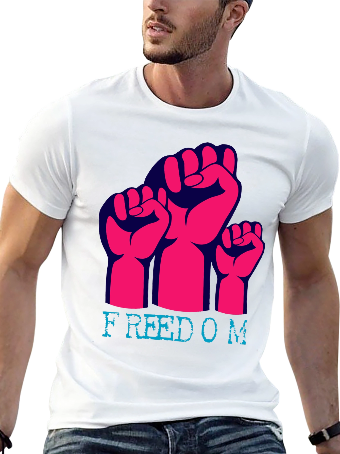 Freedom Fist Graphic Tee - Black