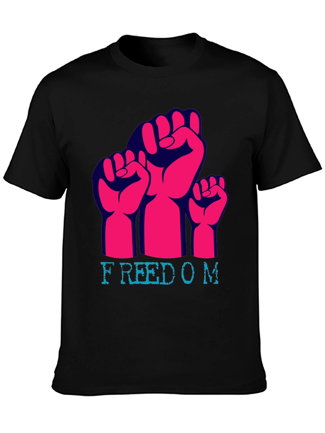 Freedom Fist Graphic Tee - Black