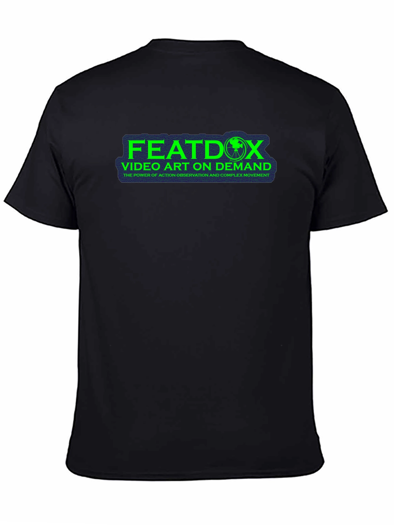 Featdox Video Art on Demand Black T-Shirt