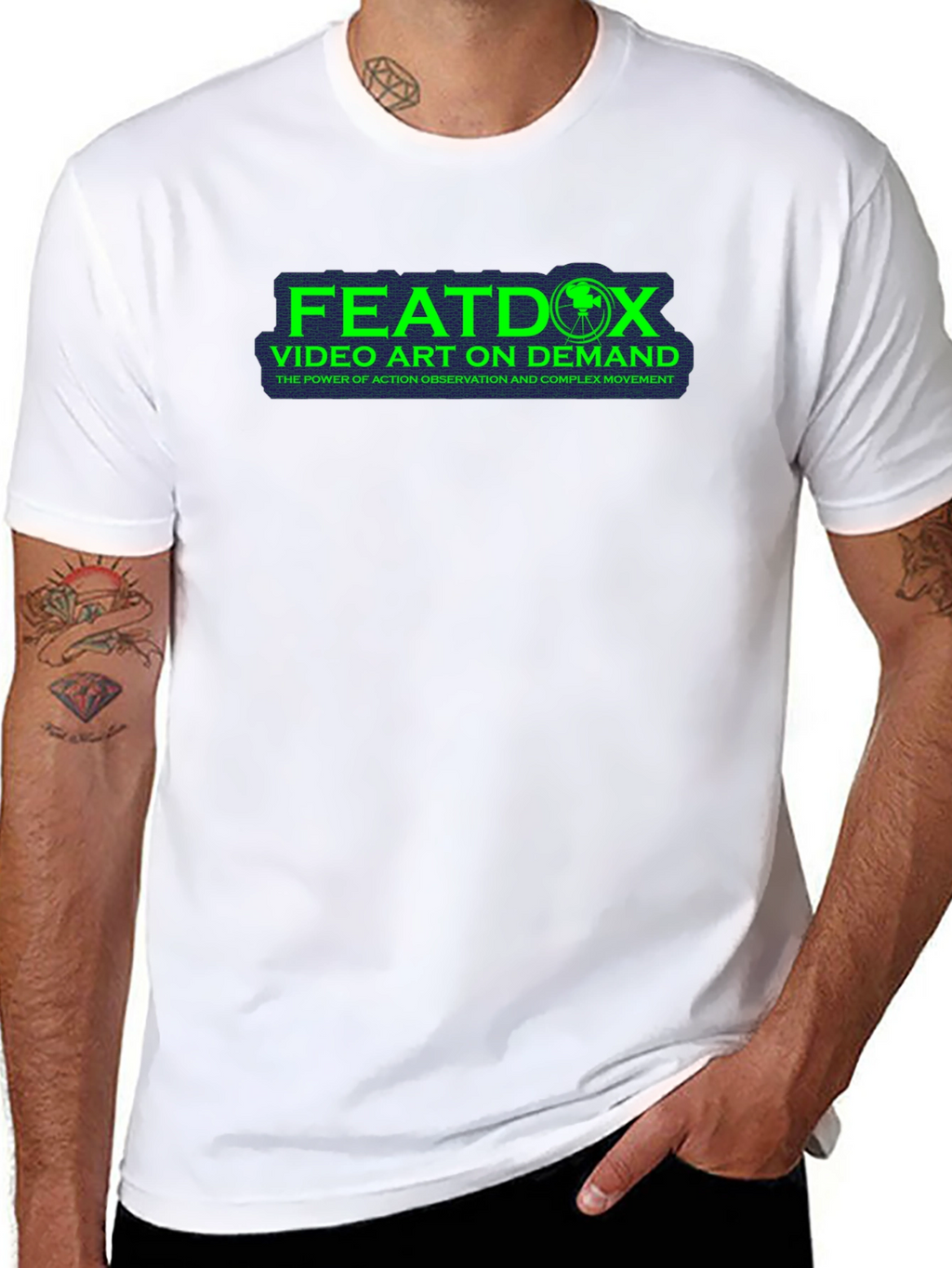 Featdox Video Art on Demand Black T-Shirt