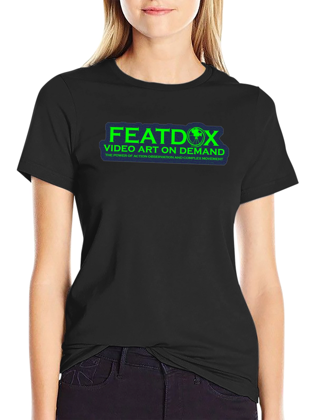 Featdox Video Art on Demand Black T-Shirt