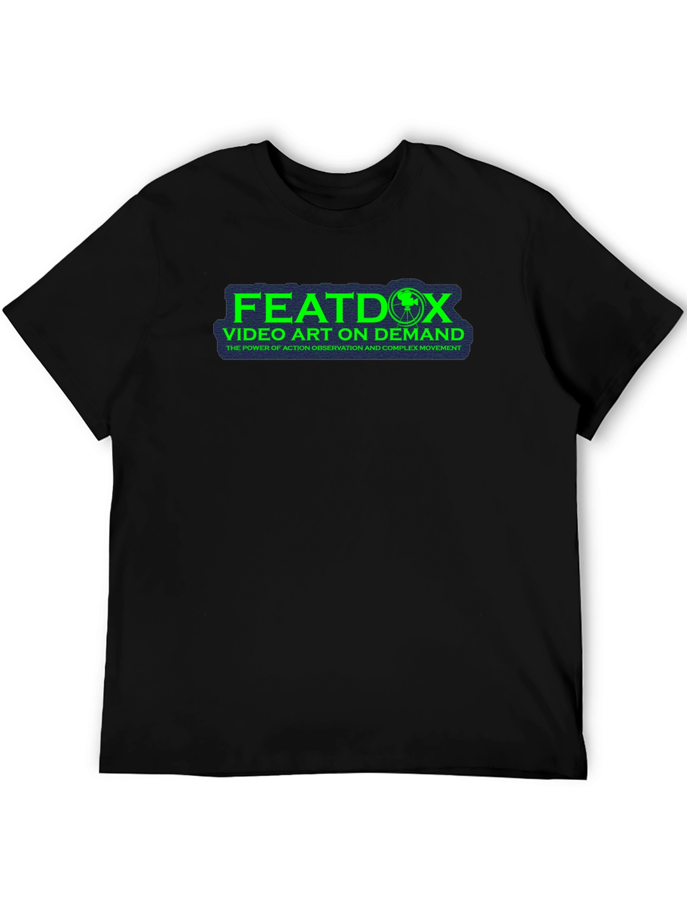 Featdox Video Art on Demand Black T-Shirt