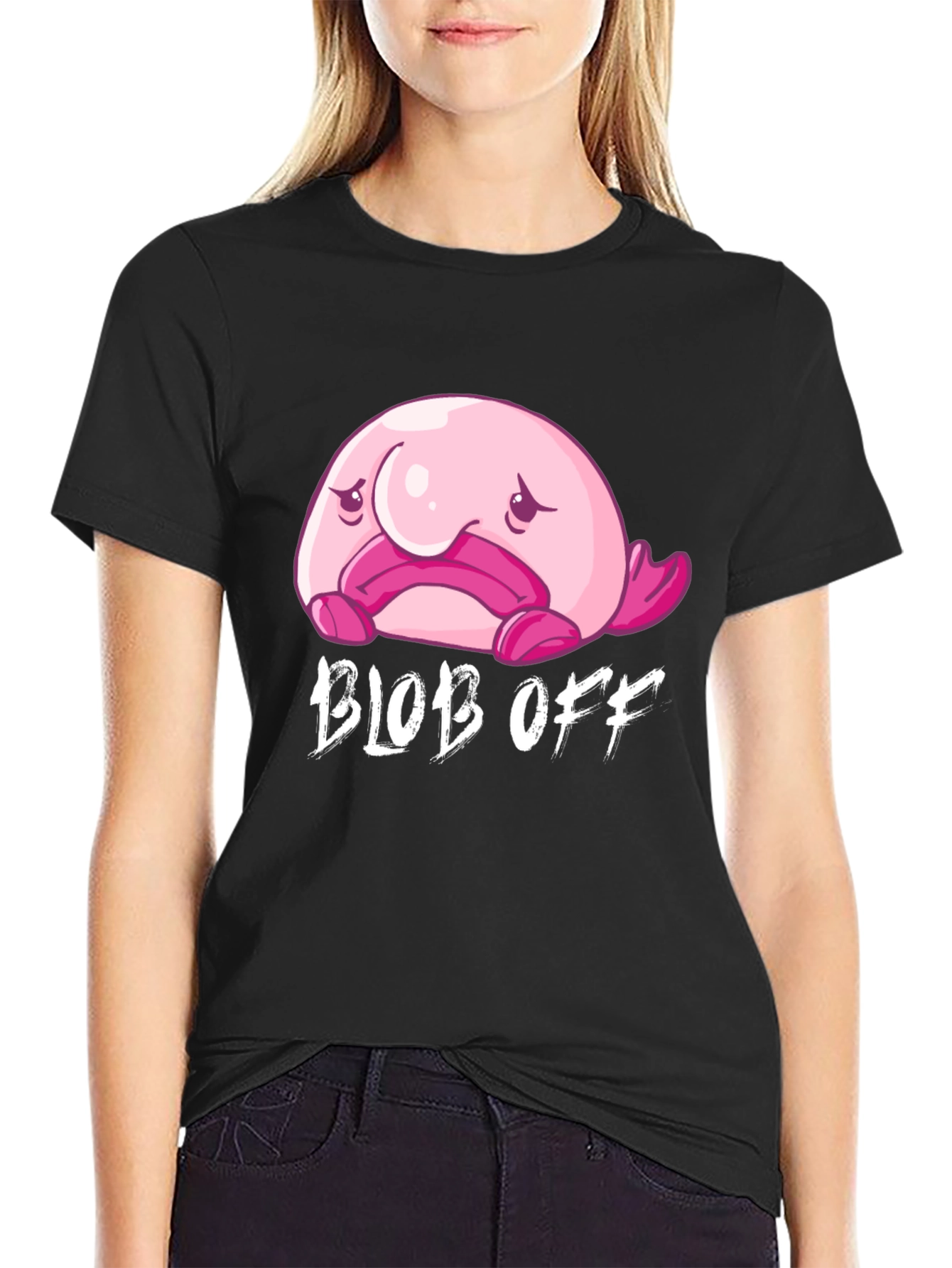 Blob Off Funny Graphic T-Shirt