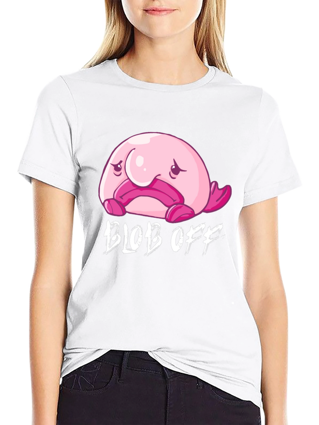 Blob Off Funny Graphic T-Shirt