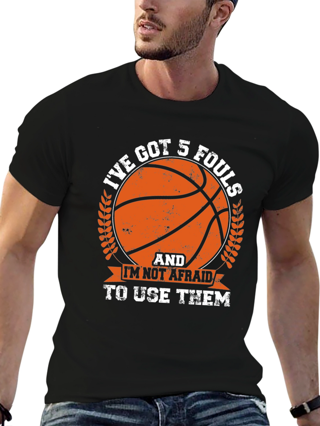 Basketball 5 Fouls Graphic Tee