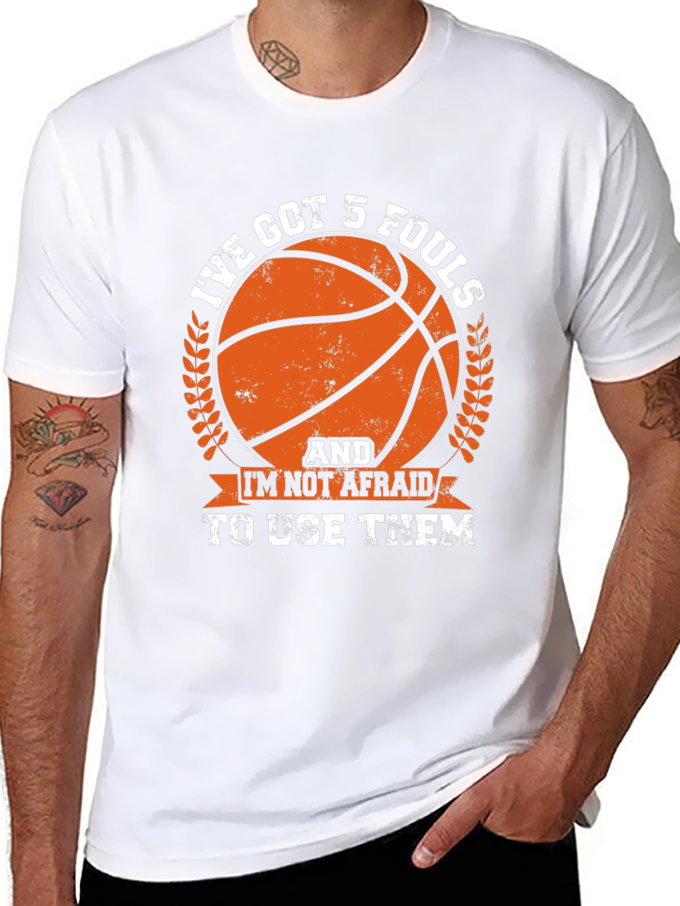 Basketball 5 Fouls Graphic Tee