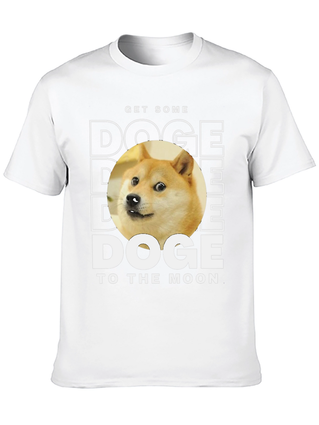 Doge To The Moon Black T-Shirt