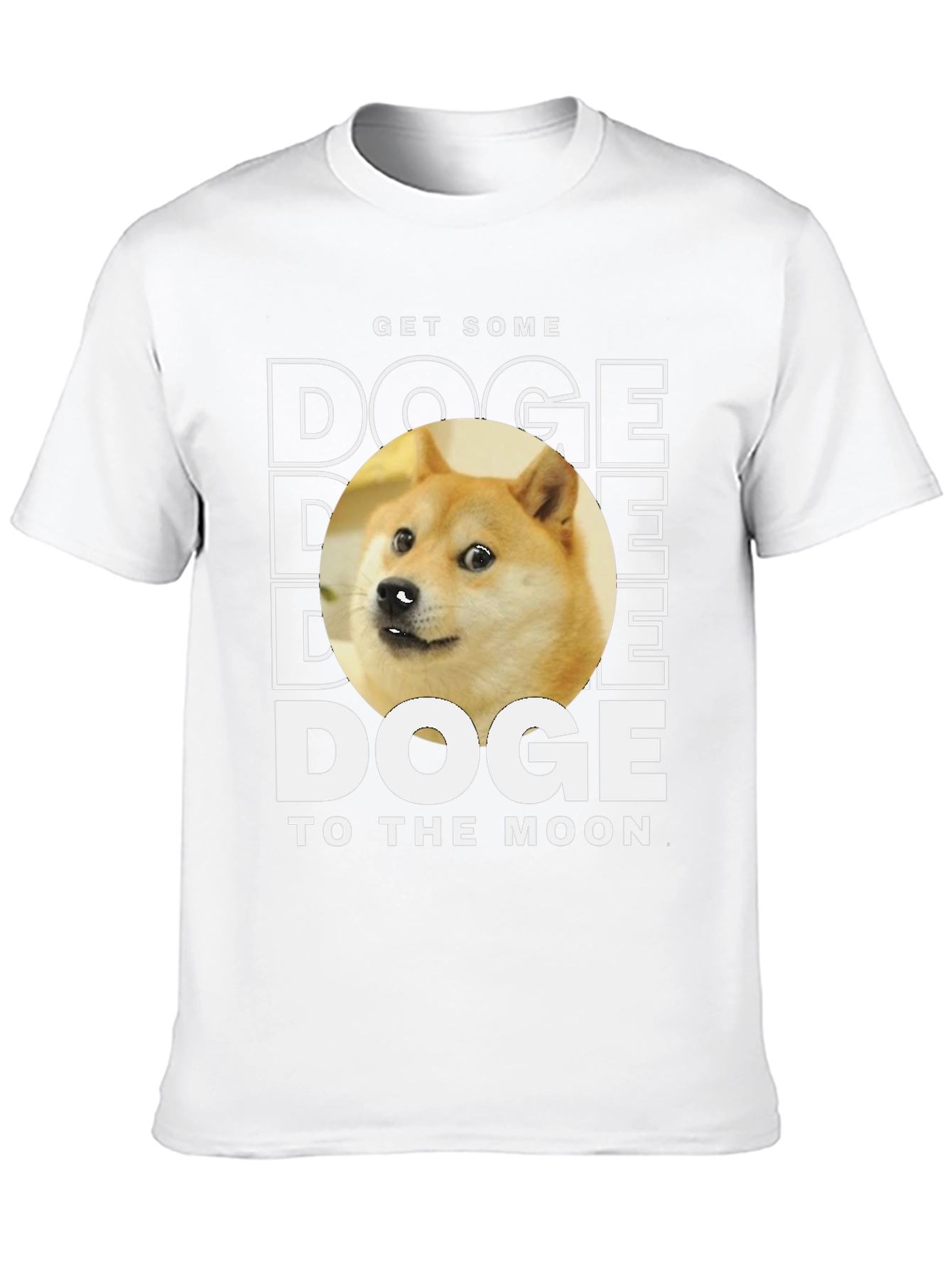 Doge To The Moon Black T-Shirt