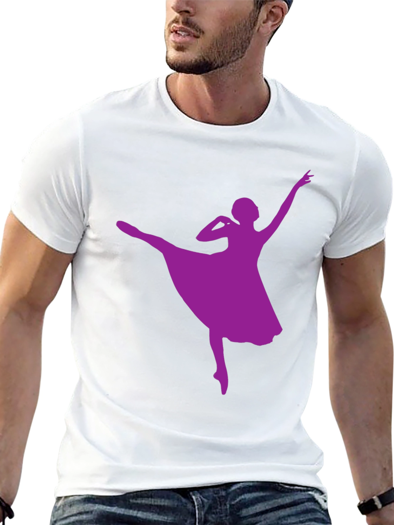Ballerina Graphic T-Shirt - Stylish Dance Design