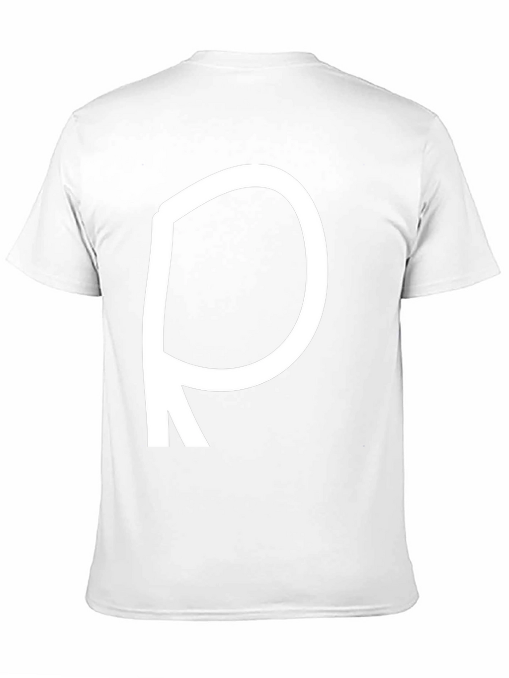 Bold Letter R Black T-Shirt