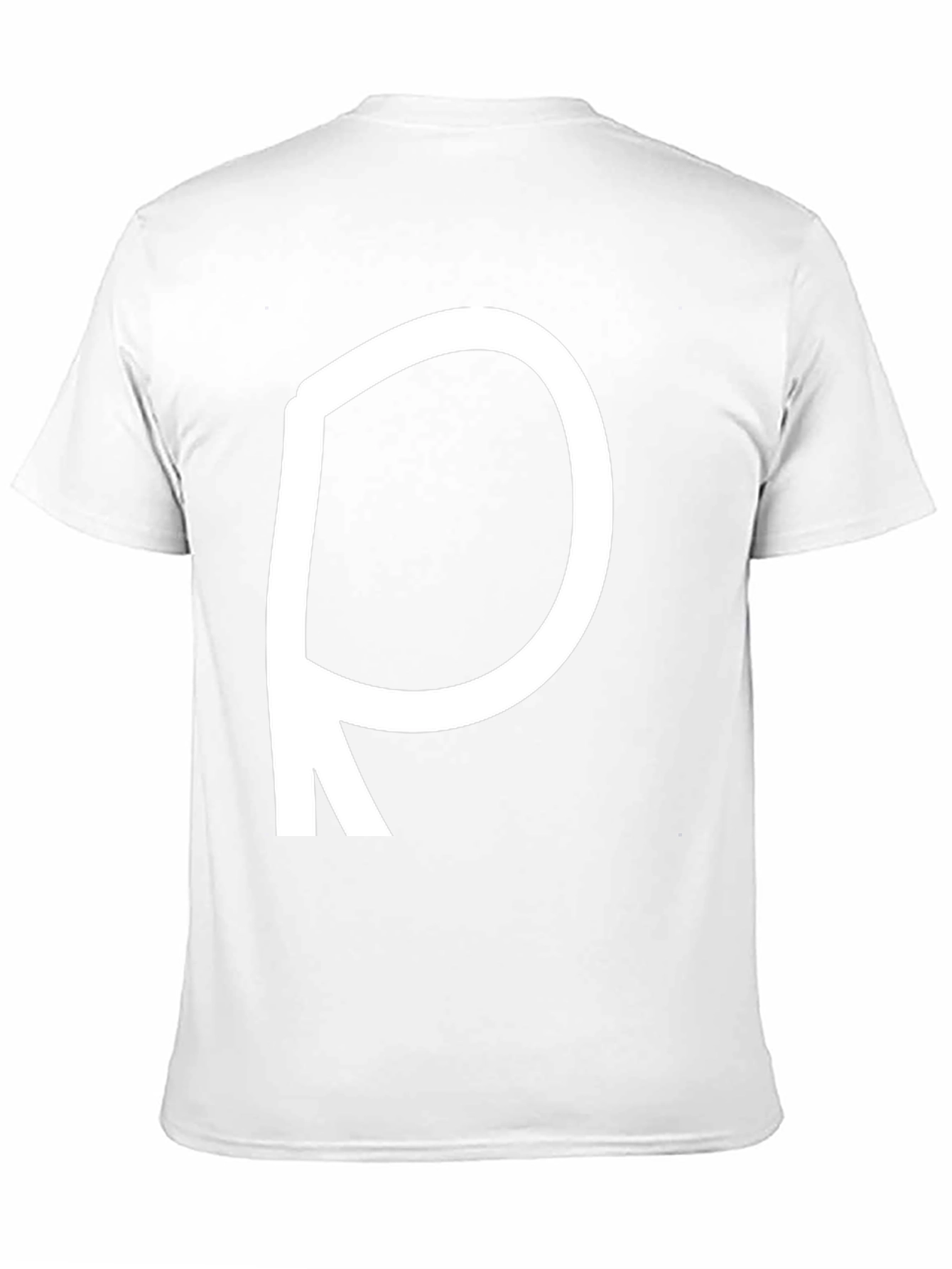Bold Letter R Black T-Shirt