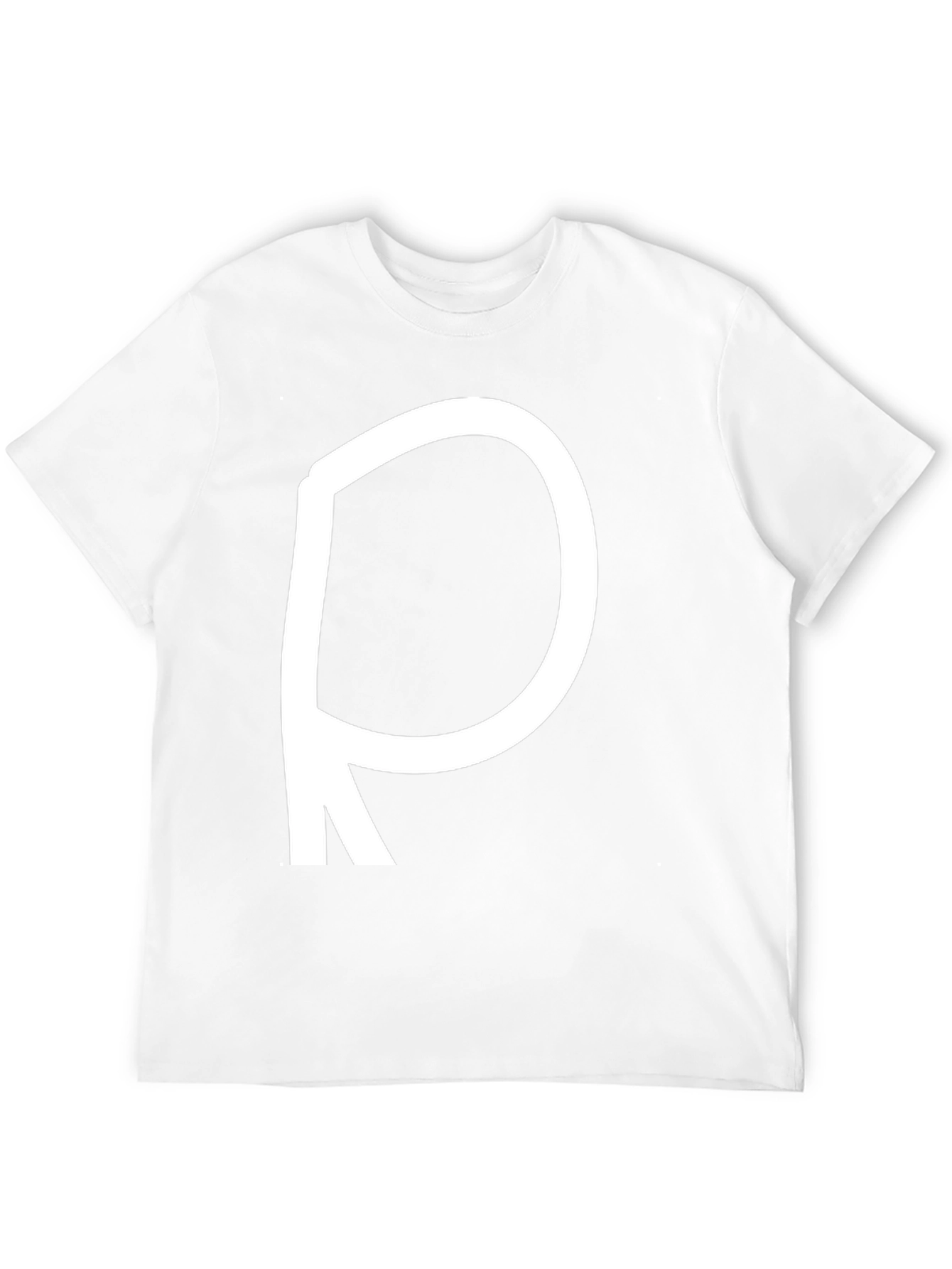 Bold Letter R Black T-Shirt