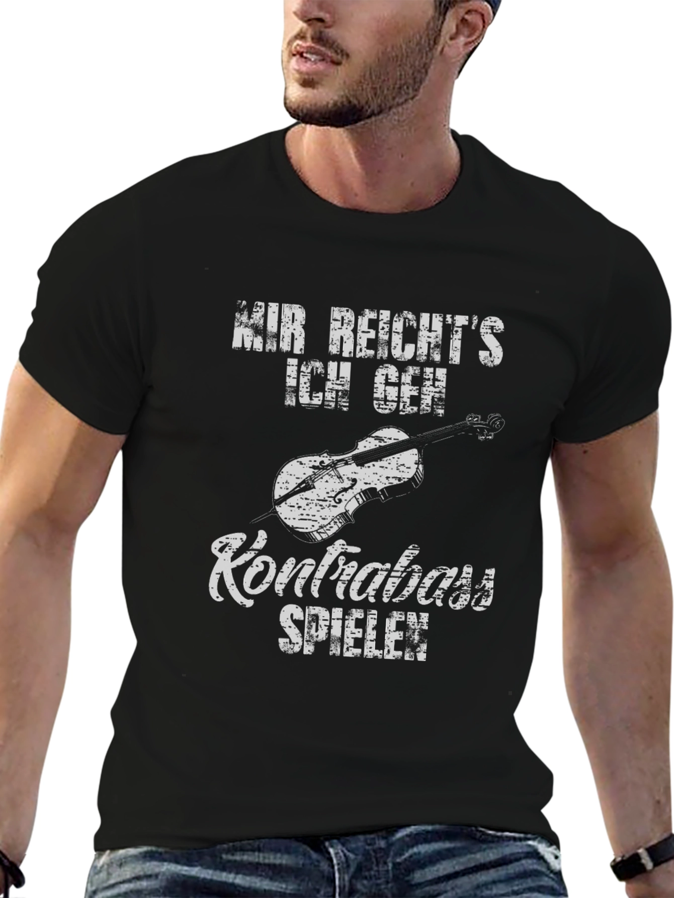 Kontrabass Spielen Graphic Tee