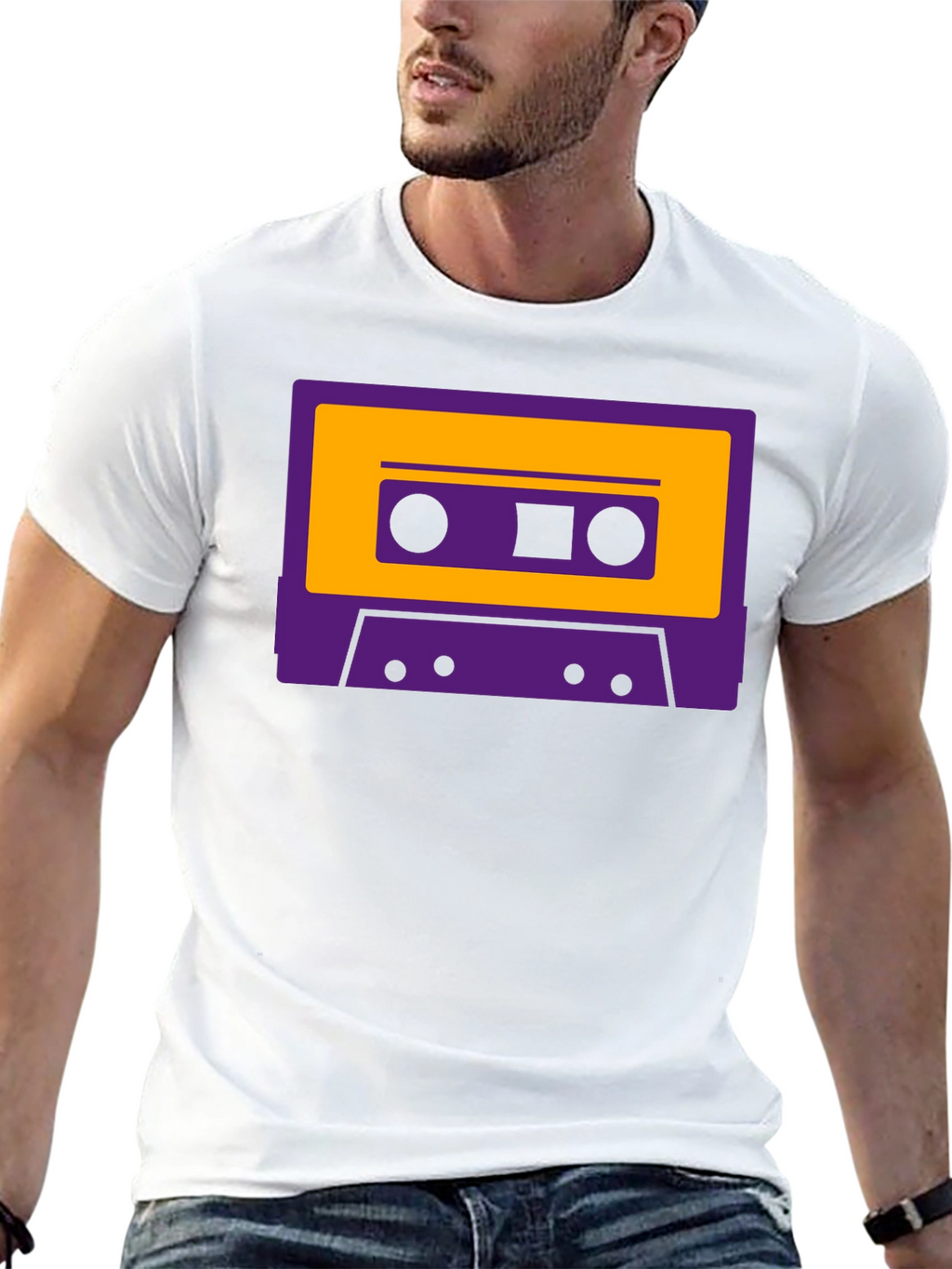 Retro Cassette Tape Graphic T-Shirt