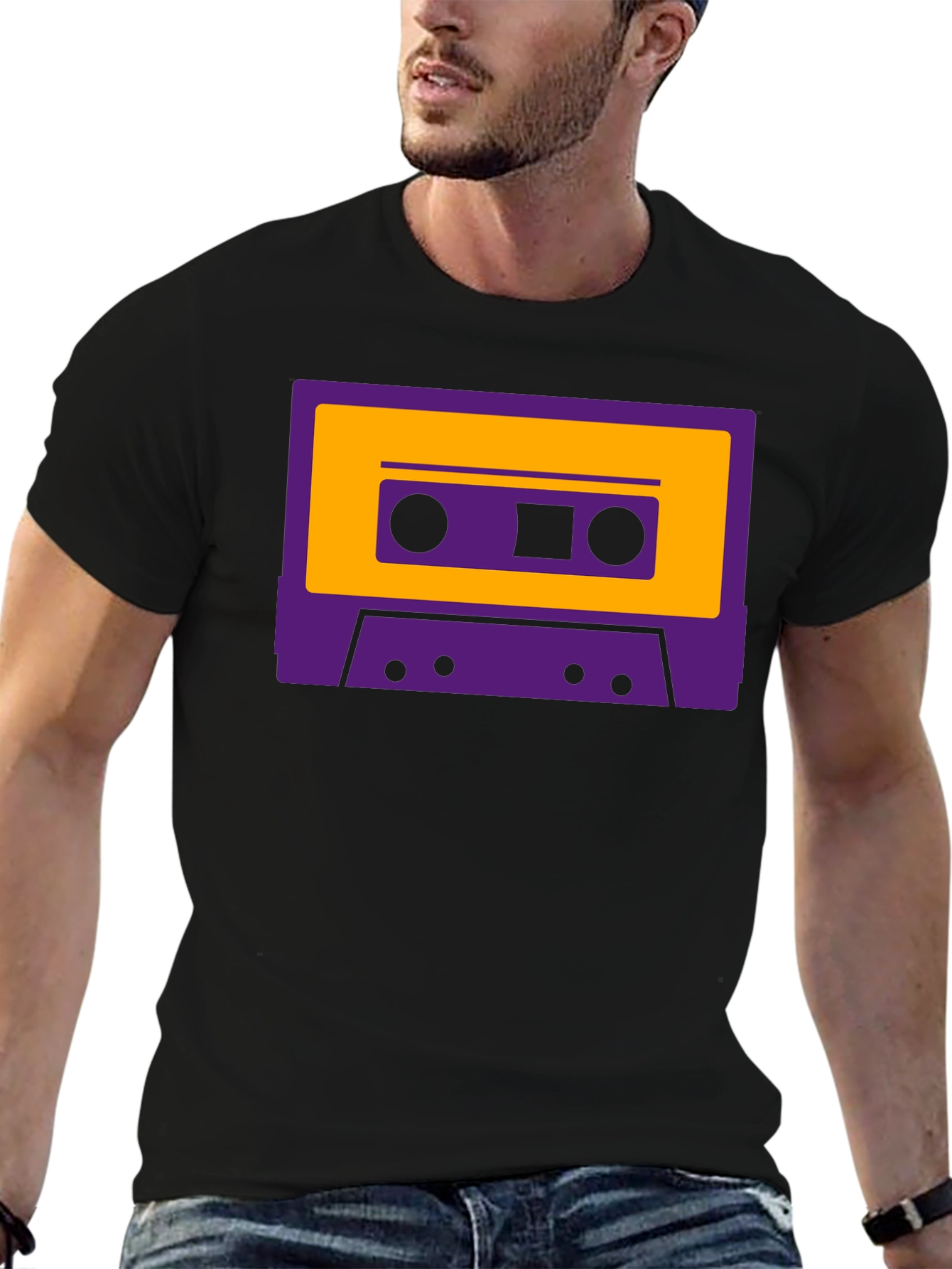 Retro Cassette Tape Graphic T-Shirt