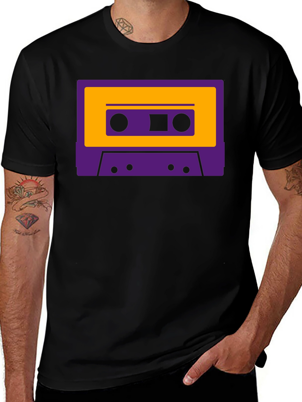 Retro Cassette Tape Graphic T-Shirt