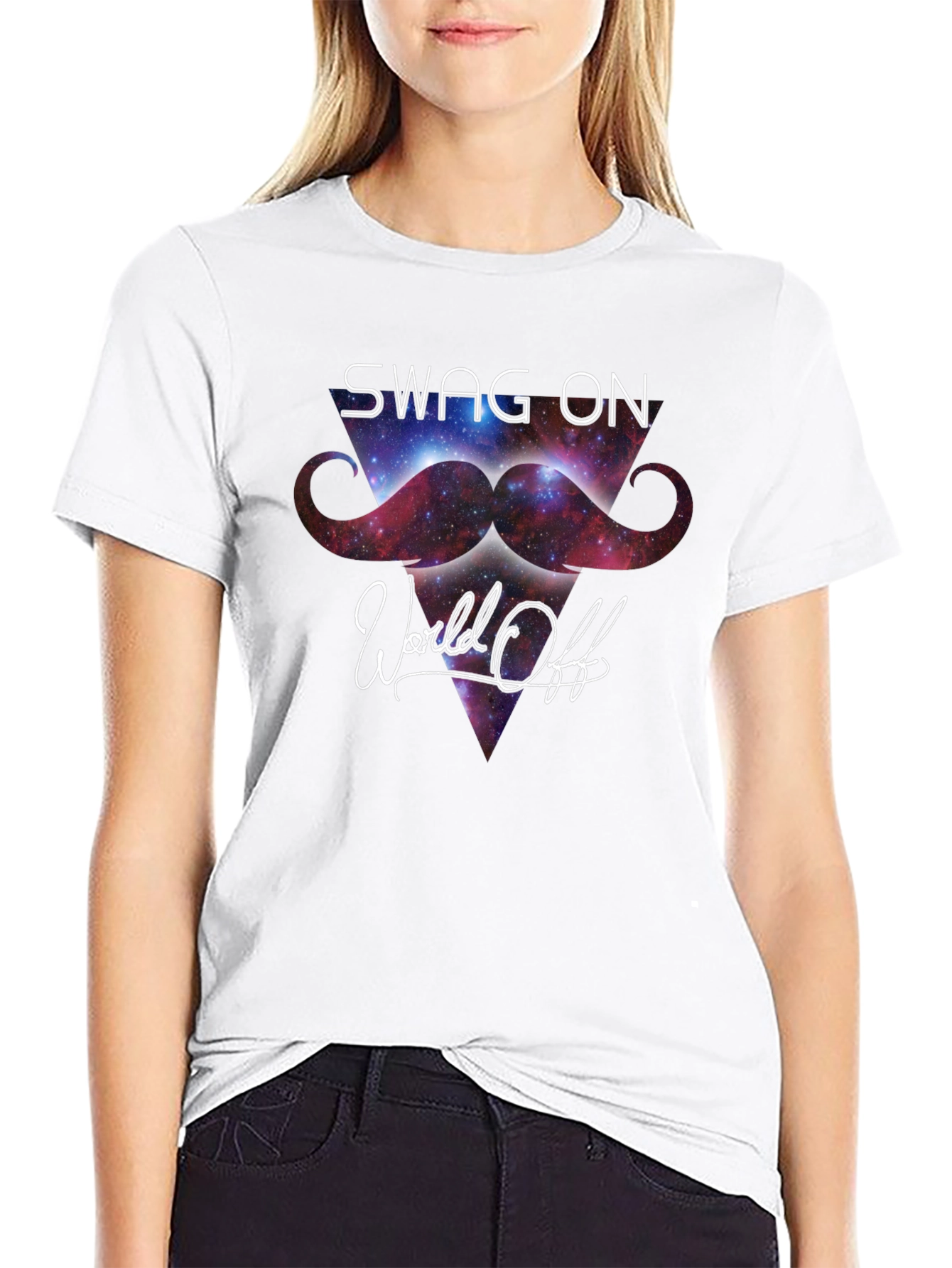 Swag On World Off Black Graphic Tee