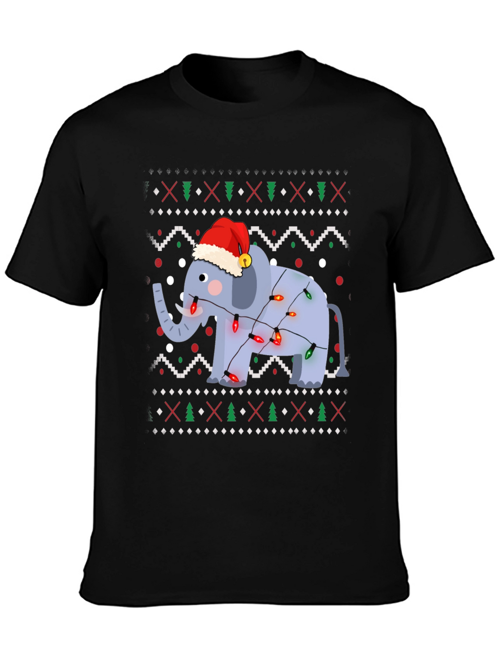 Festive Elephant Christmas T-Shirt
