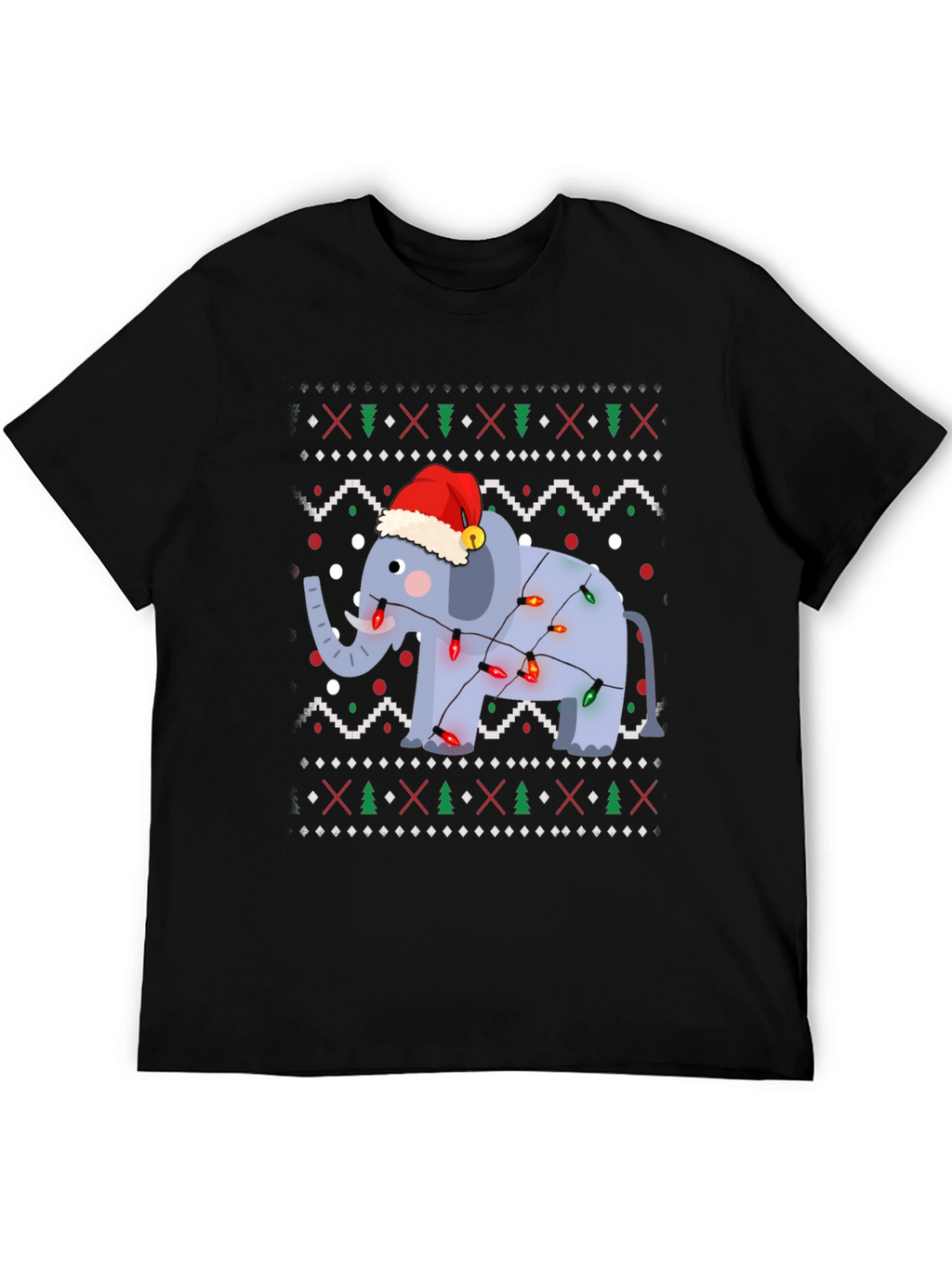 Festive Elephant Christmas T-Shirt