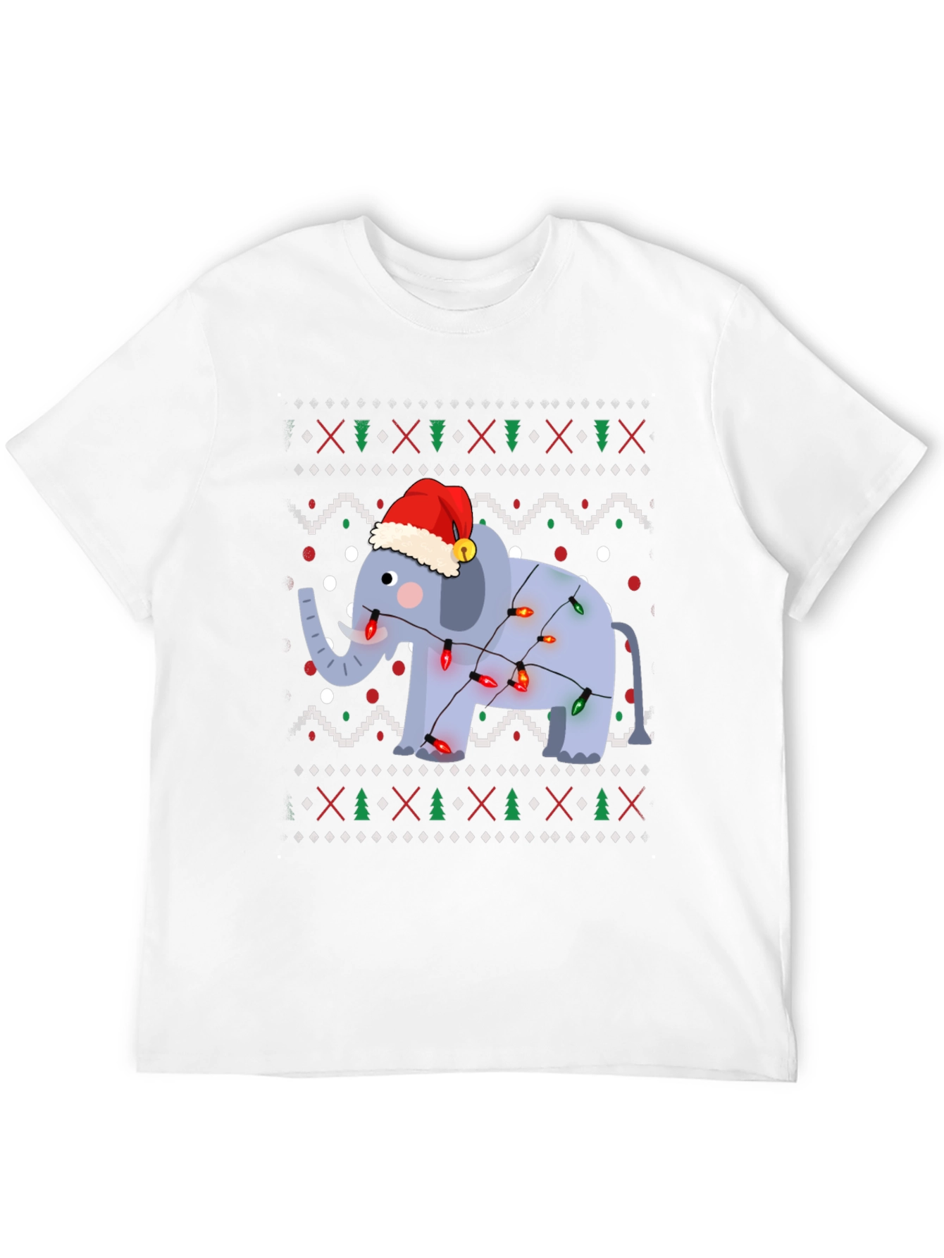 Festive Elephant Christmas T-Shirt