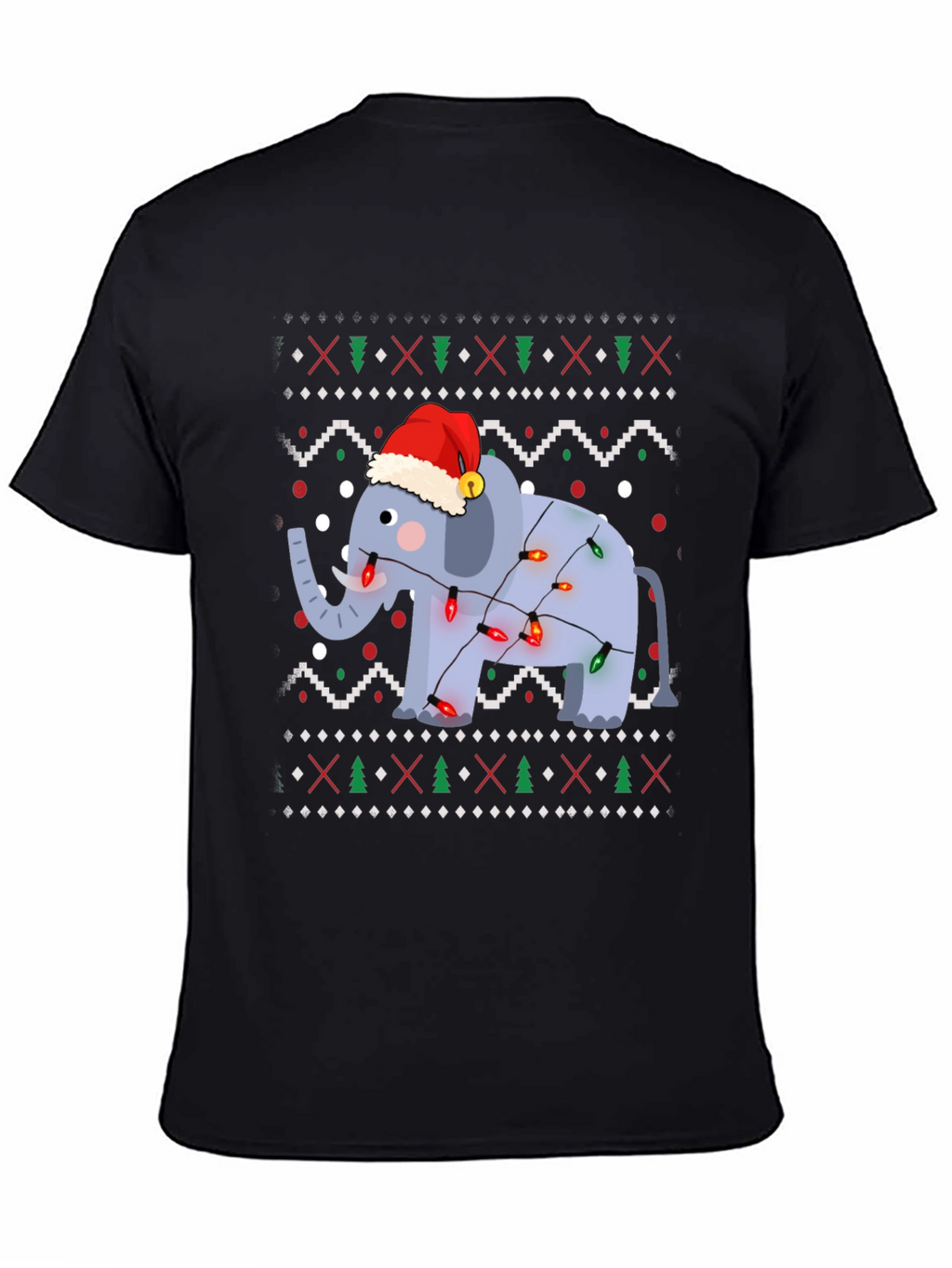 Festive Elephant Christmas T-Shirt