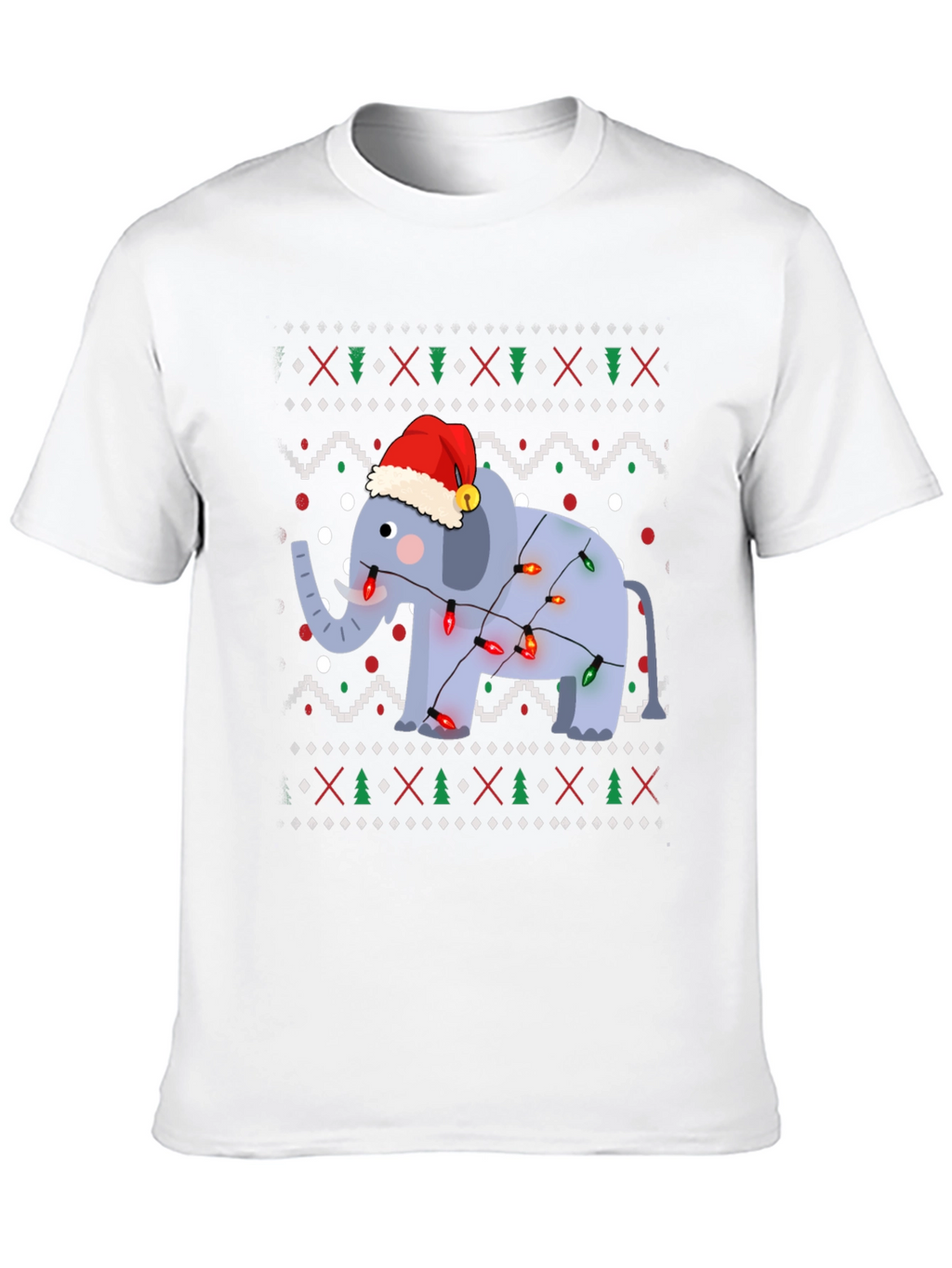 Festive Elephant Christmas T-Shirt