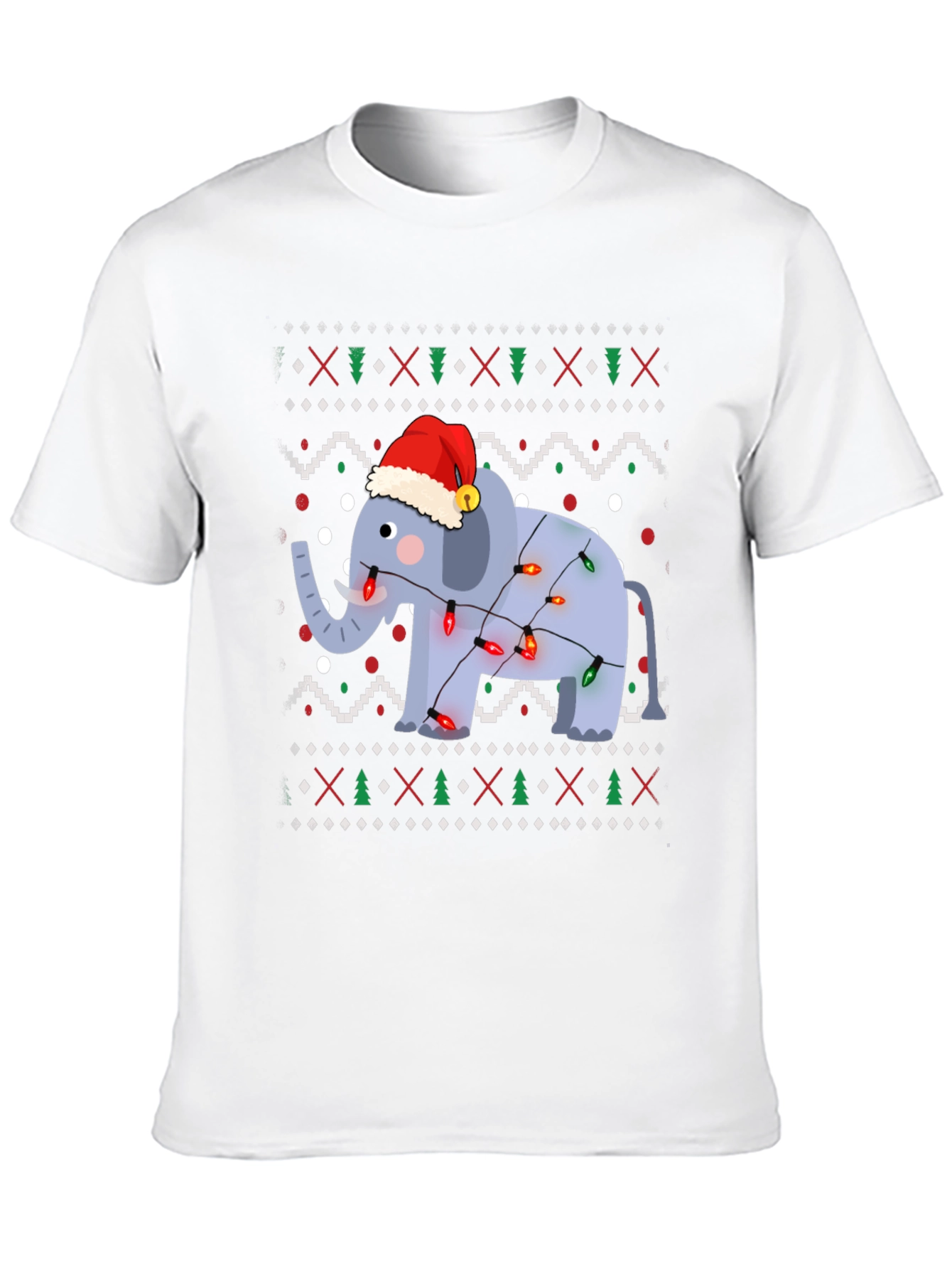 Festive Elephant Christmas T-Shirt