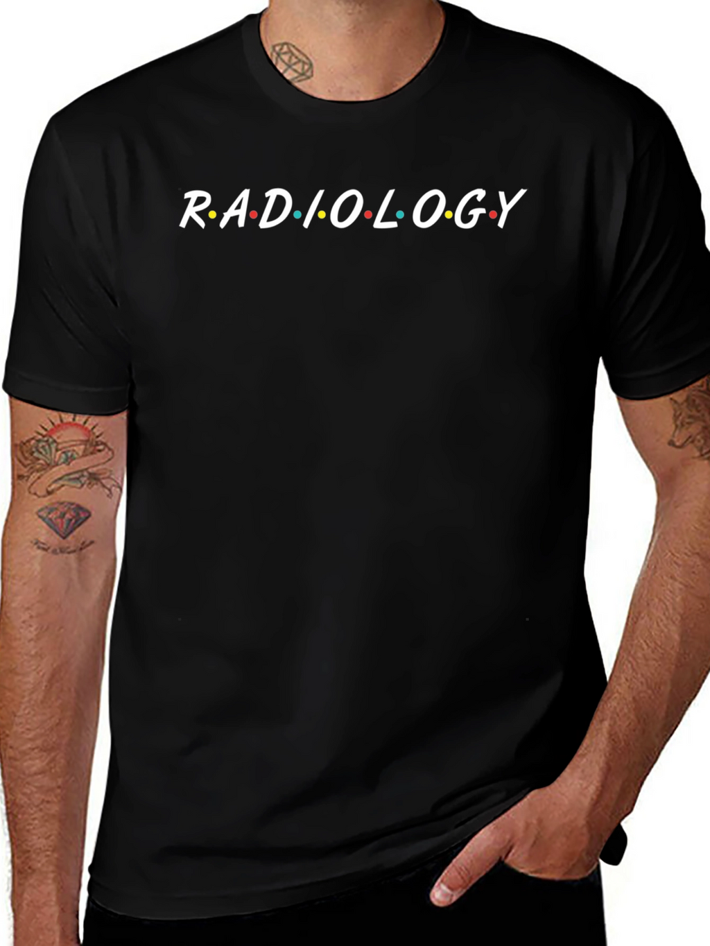 Radiology Friends Inspired Black T-Shirt