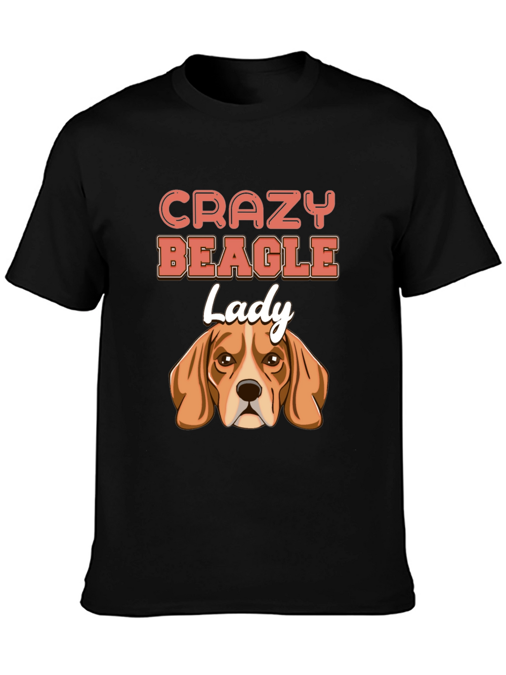 Crazy Beagle Lady T-Shirt - Cute Dog Lover Tee