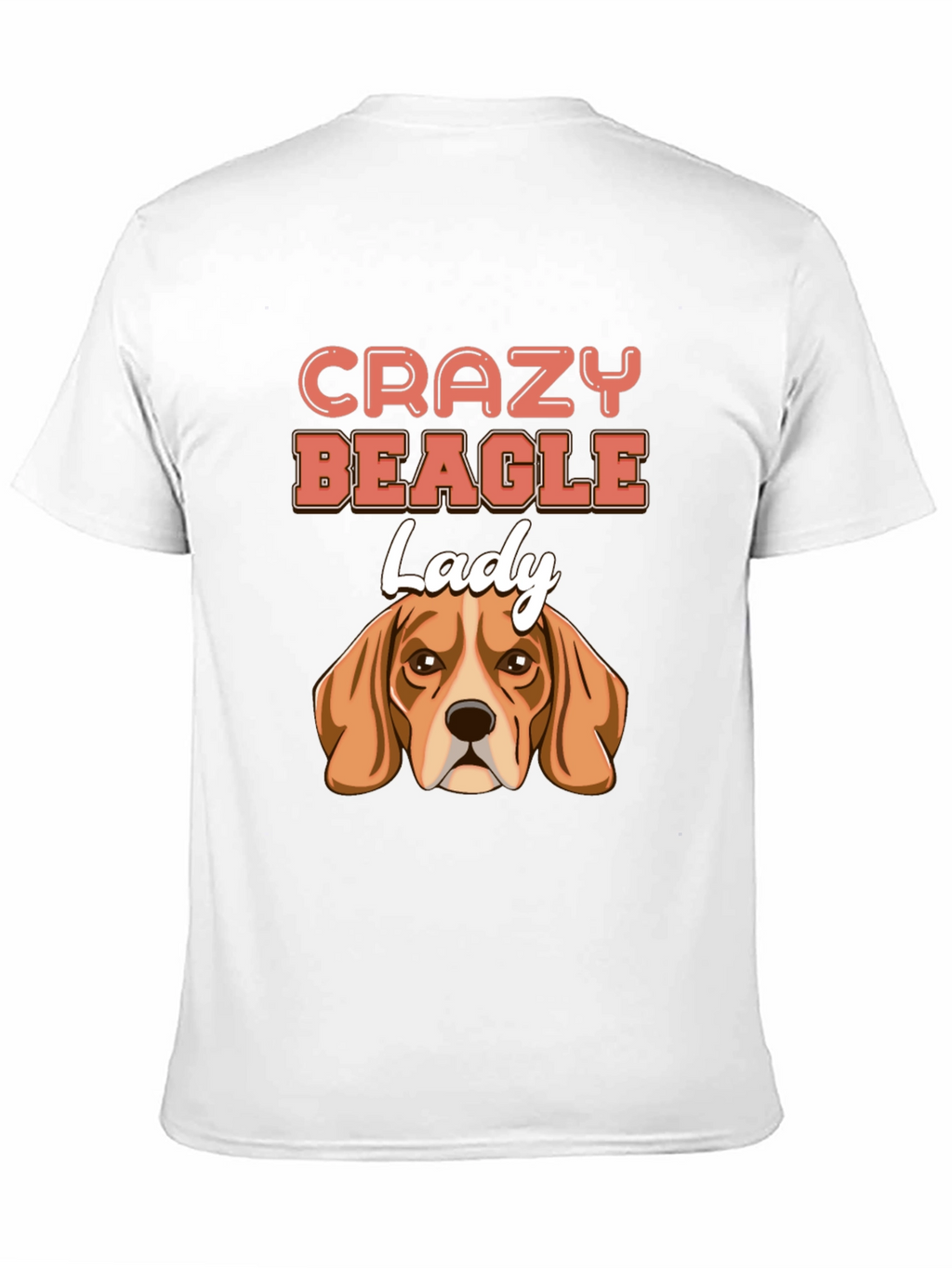 Crazy Beagle Lady T-Shirt - Cute Dog Lover Tee