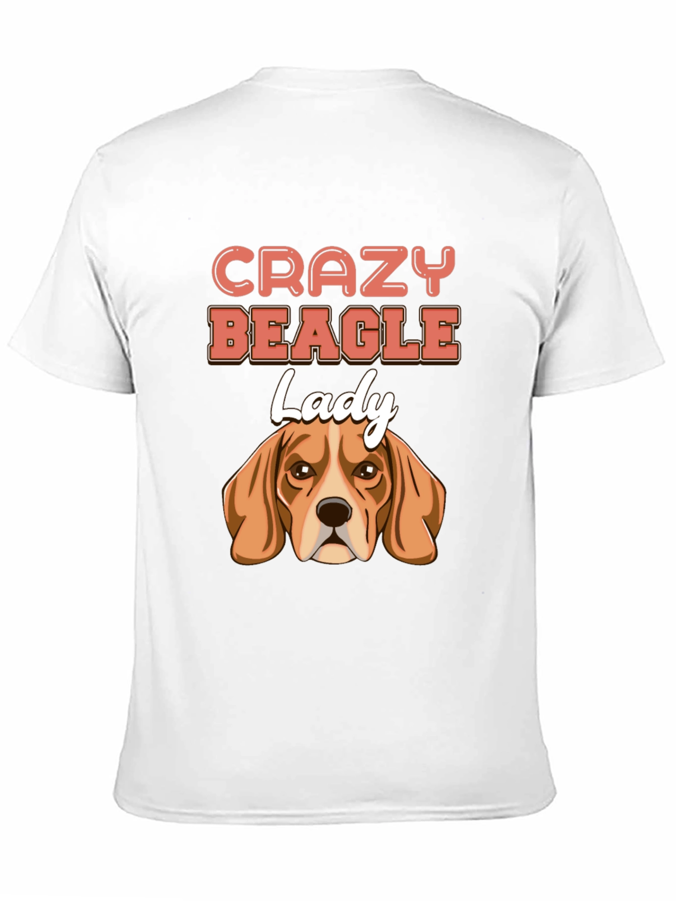 Crazy Beagle Lady T-Shirt - Cute Dog Lover Tee
