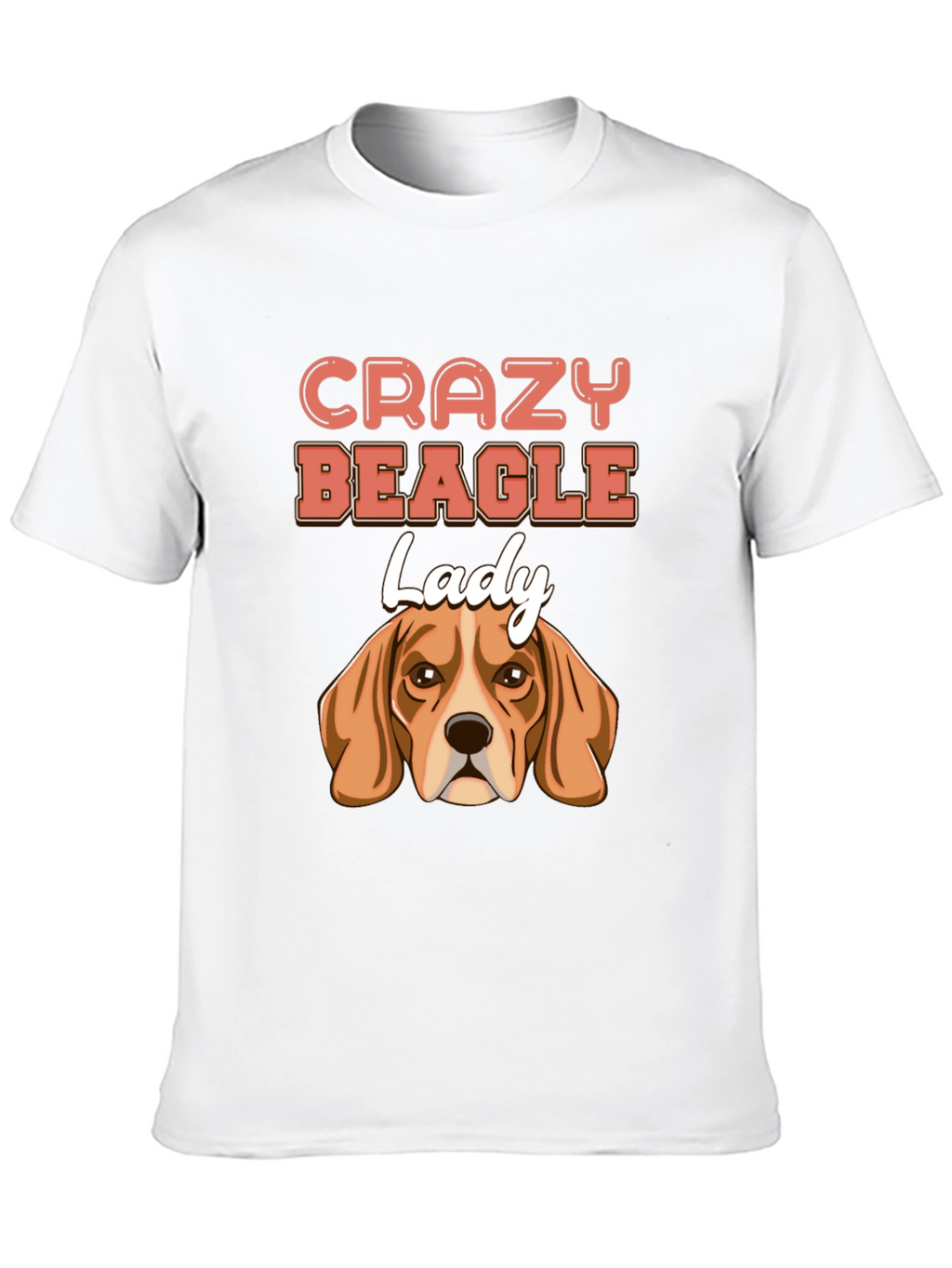 Crazy Beagle Lady T-Shirt - Cute Dog Lover Tee