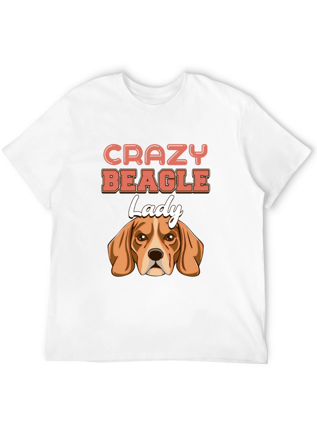 Crazy Beagle Lady T-Shirt - Cute Dog Lover Tee