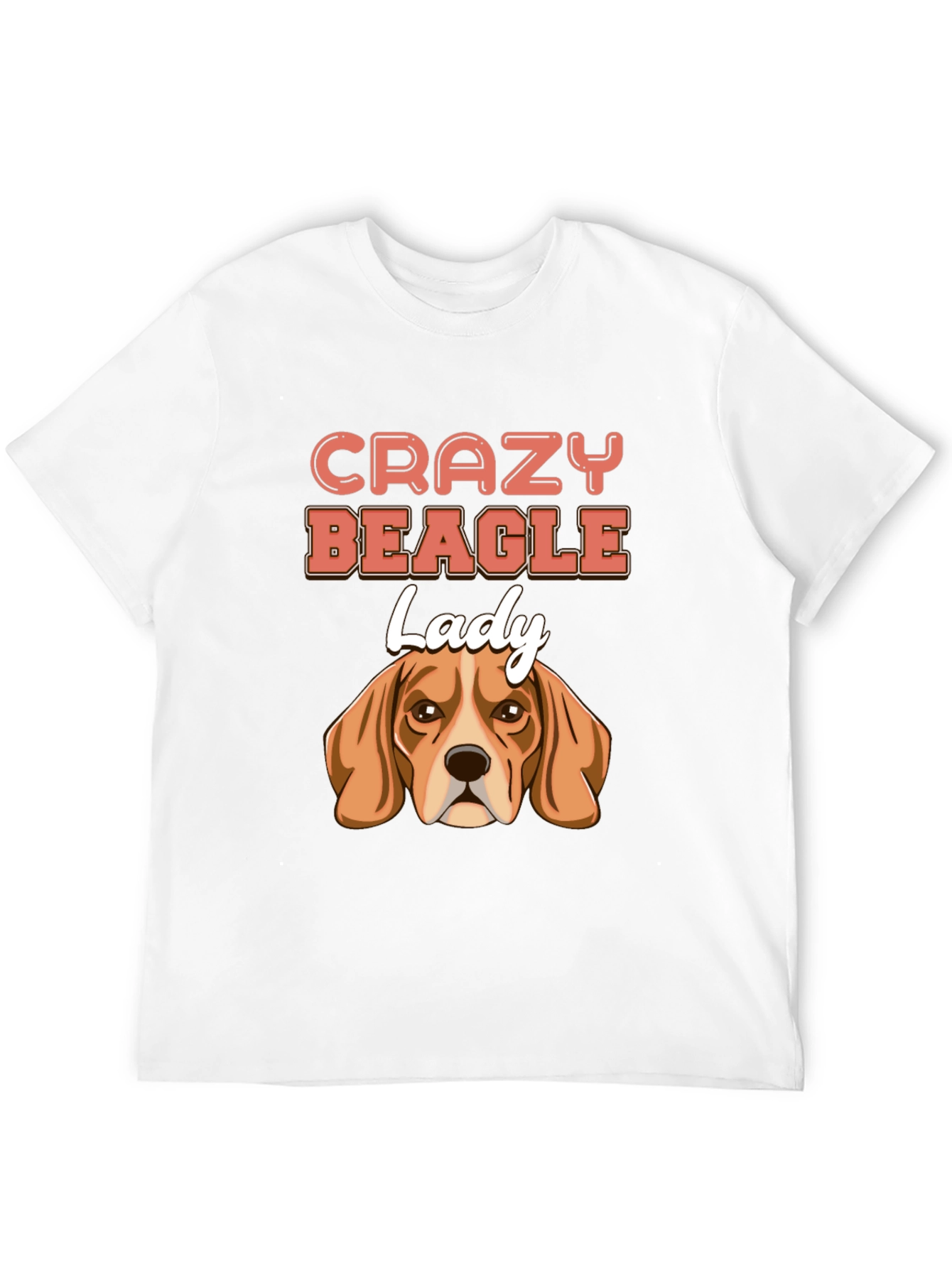 Crazy Beagle Lady T-Shirt - Cute Dog Lover Tee