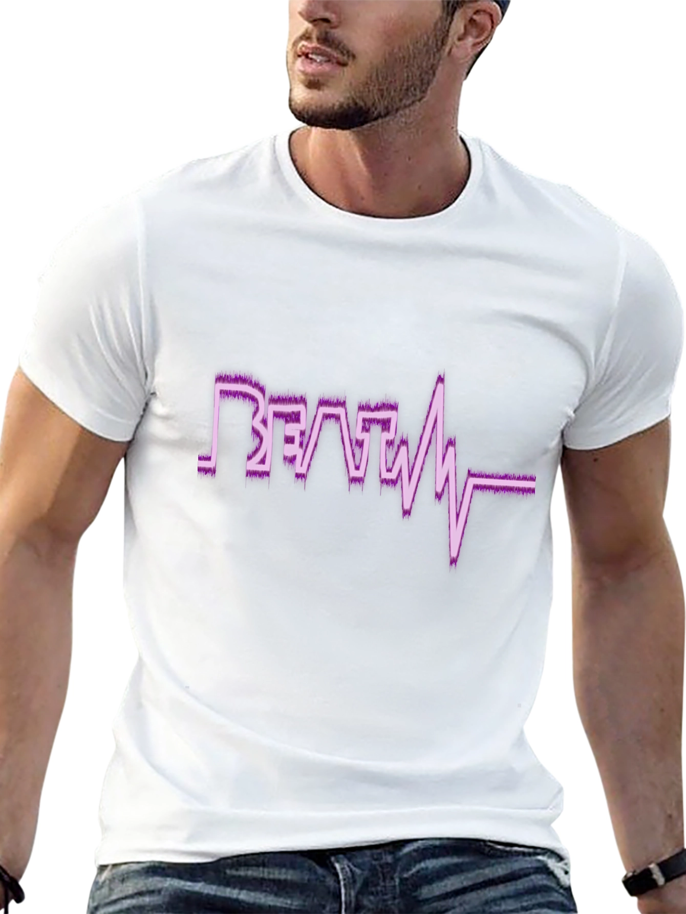 Beat Heart Line Graphic T-Shirt