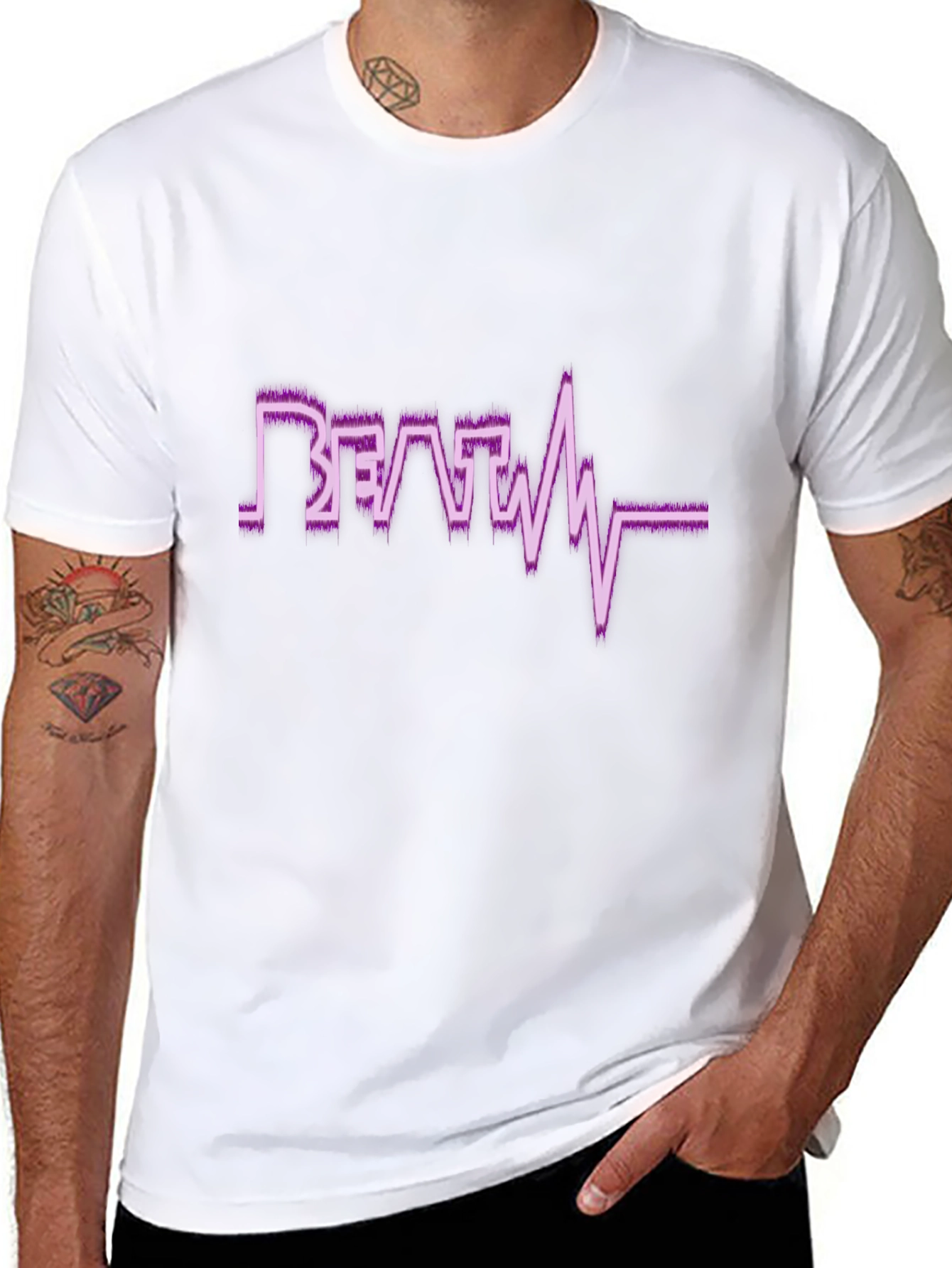 Beat Heart Line Graphic T-Shirt