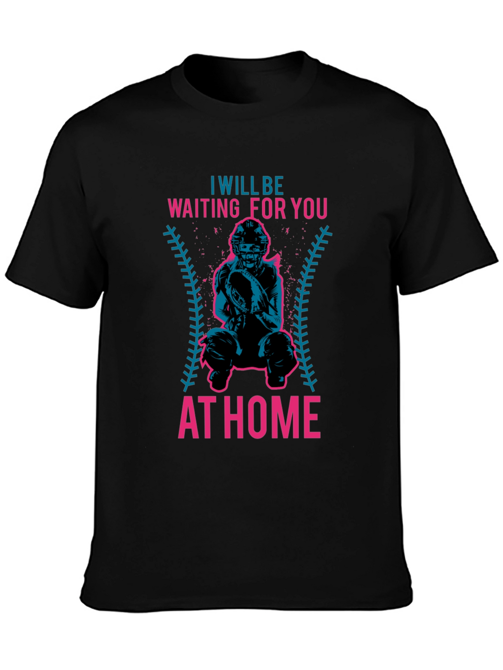 Waiting For You At Home Baseball T-Shirt