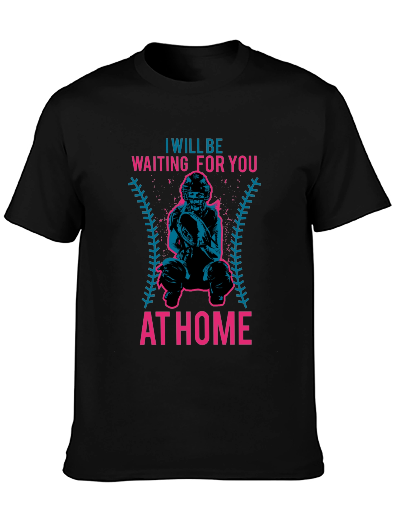 Waiting For You At Home Baseball T-Shirt