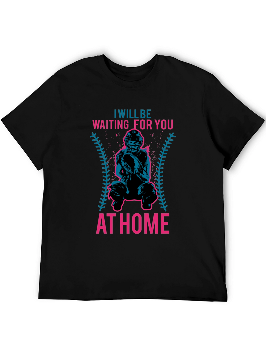 Waiting For You At Home Baseball T-Shirt