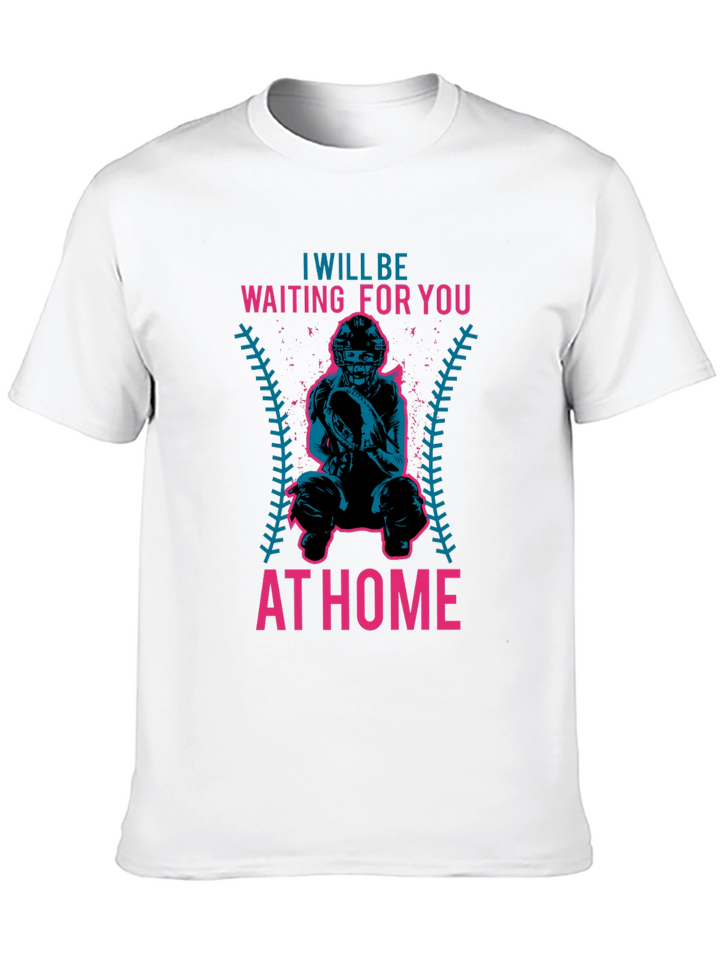 Waiting For You At Home Baseball T-Shirt